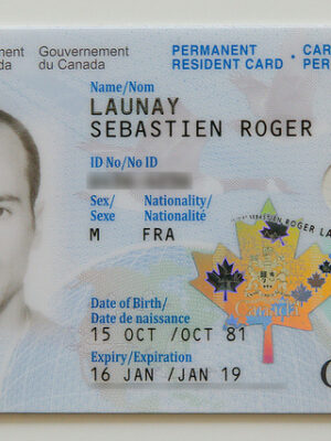 Carte De Résidence Permanente Au Canada